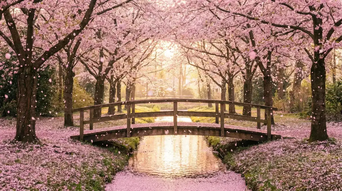 樱花桥畔 - 太团结系列 唯美风景